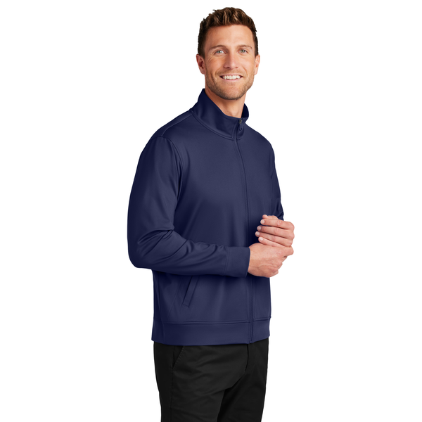 Port Authority® C-FREE® Recycled Poly/Spandex Double Knit Men's Full Zip