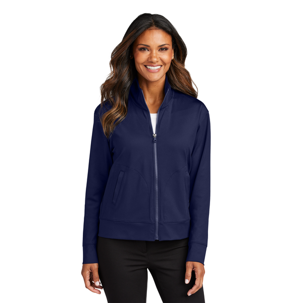 Port Authority® C-FREE® Recycled Poly/Spandex Double Knit Ladies' Full Zip