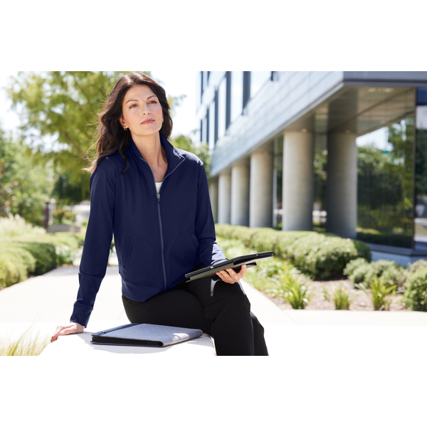 Port Authority® C-FREE® Recycled Poly/Spandex Double Knit Ladies' Full Zip