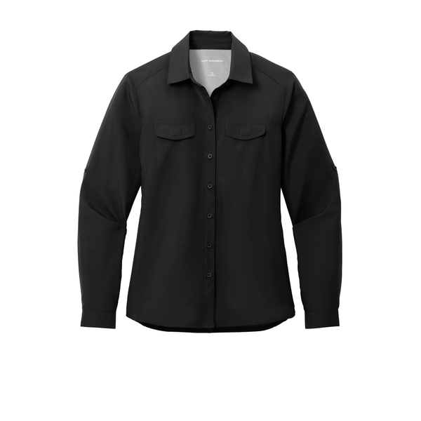 Port Authority® Long Sleeve Polyester Poplin UV Daybreak Ladies' Shirt