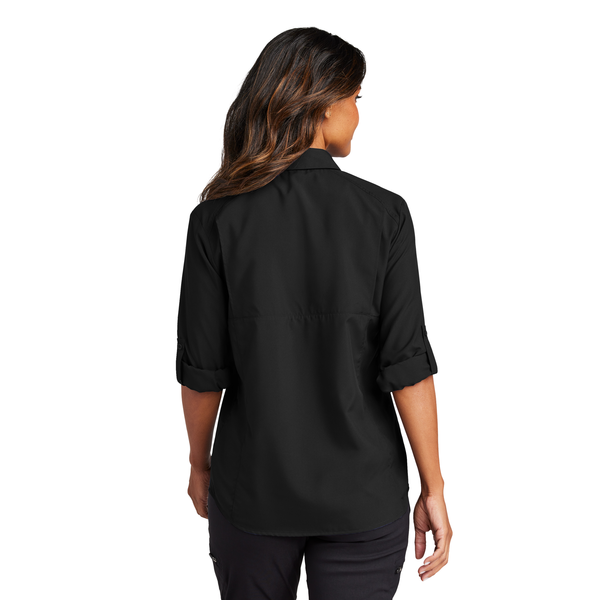 Port Authority® Long Sleeve Polyester Poplin UV Daybreak Ladies' Shirt
