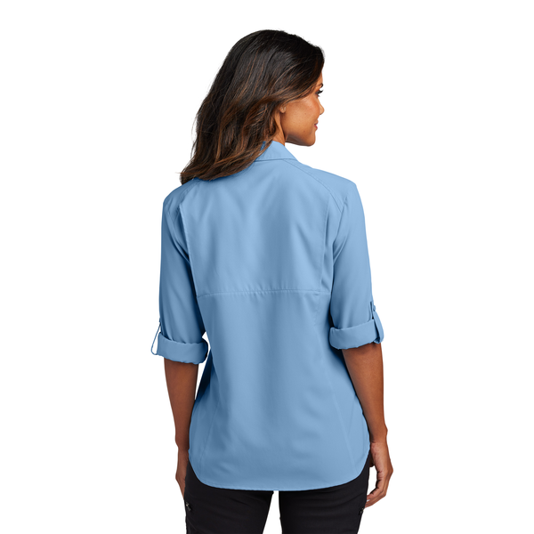 Port Authority® Long Sleeve Polyester Poplin UV Daybreak Ladies' Shirt