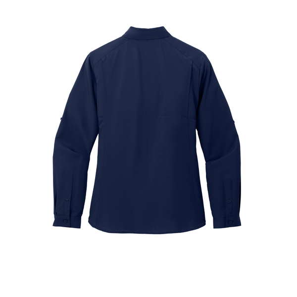 Port Authority® Long Sleeve Polyester Poplin UV Daybreak Ladies' Shirt