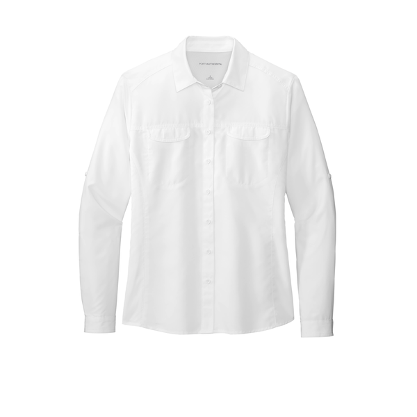 Port Authority® Long Sleeve Polyester Poplin UV Daybreak Ladies' Shirt