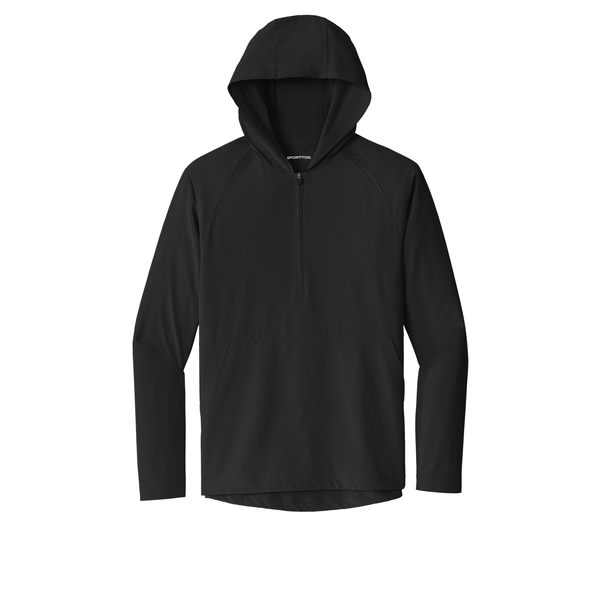 Sport-Tek® Repeat 1/2 Zip Long Sleeve Poly/Spandex Hooded Men's Jacket