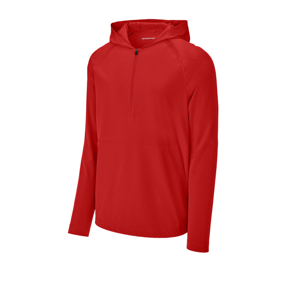 Sport-Tek® Repeat 1/2 Zip Long Sleeve Poly/Spandex Hooded Men's Jacket