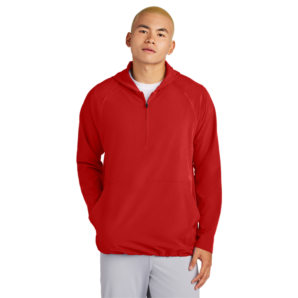 Sport-Tek® Repeat 1/2 Zip Long Sleeve Poly/Spandex Hooded Men's Jacket