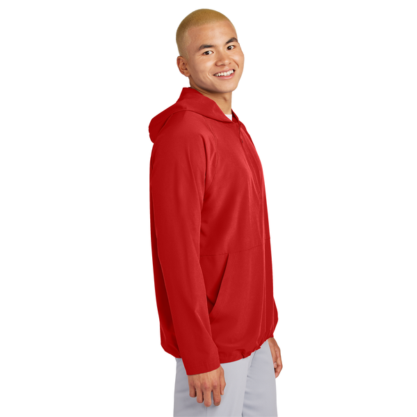 Sport-Tek® Repeat 1/2 Zip Long Sleeve Poly/Spandex Hooded Men's Jacket