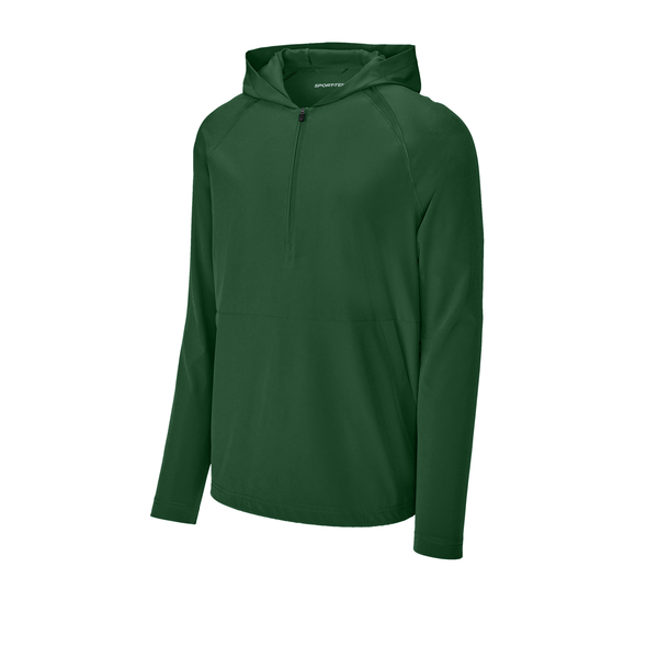 Sport-Tek® Repeat 1/2 Zip Long Sleeve Poly/Spandex Hooded Men's Jacket