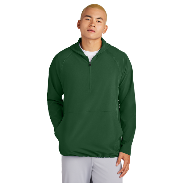Sport-Tek® Repeat 1/2 Zip Long Sleeve Poly/Spandex Hooded Men's Jacket