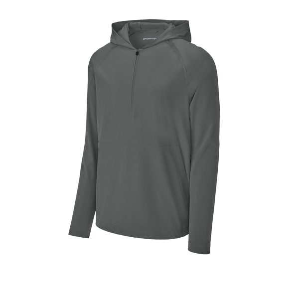 Sport-Tek® Repeat 1/2 Zip Long Sleeve Poly/Spandex Hooded Men's Jacket