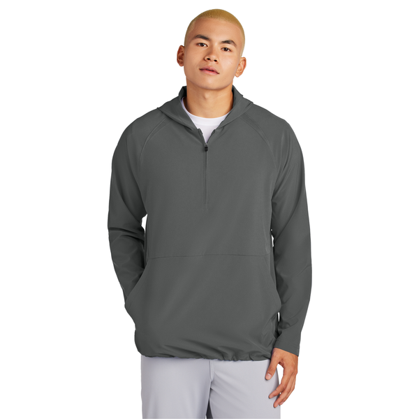 Sport-Tek® Repeat 1/2 Zip Long Sleeve Poly/Spandex Hooded Men's Jacket