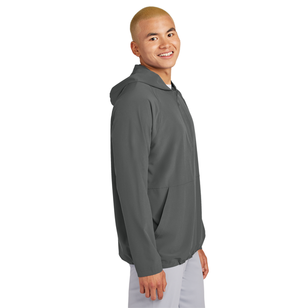 Sport-Tek® Repeat 1/2 Zip Long Sleeve Poly/Spandex Hooded Men's Jacket
