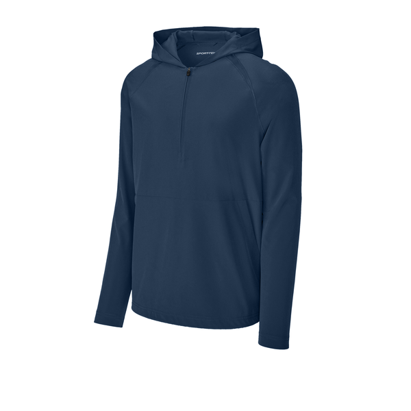 Sport-Tek® Repeat 1/2 Zip Long Sleeve Poly/Spandex Hooded Men's Jacket