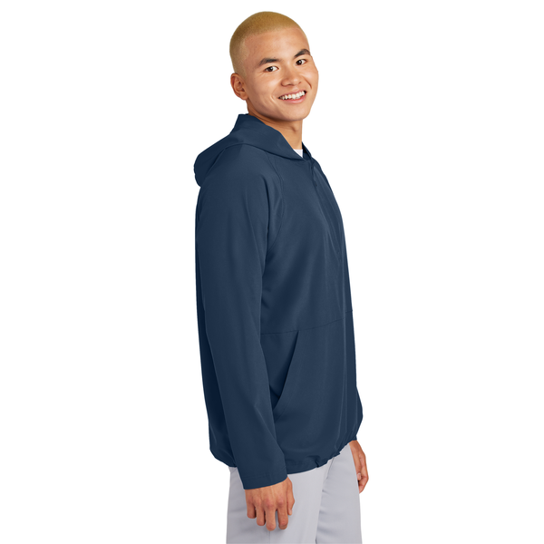 Sport-Tek® Repeat 1/2 Zip Long Sleeve Poly/Spandex Hooded Men's Jacket