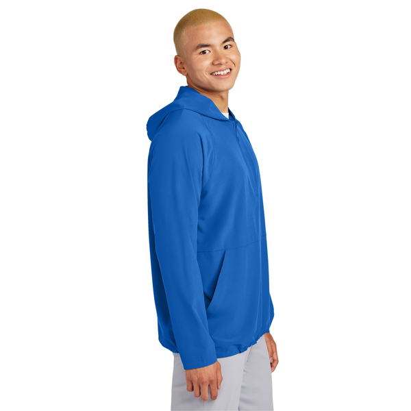 Sport-Tek® Repeat 1/2 Zip Long Sleeve Poly/Spandex Hooded Men's Jacket