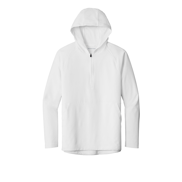 Sport-Tek® Repeat 1/2 Zip Long Sleeve Poly/Spandex Hooded Men's Jacket