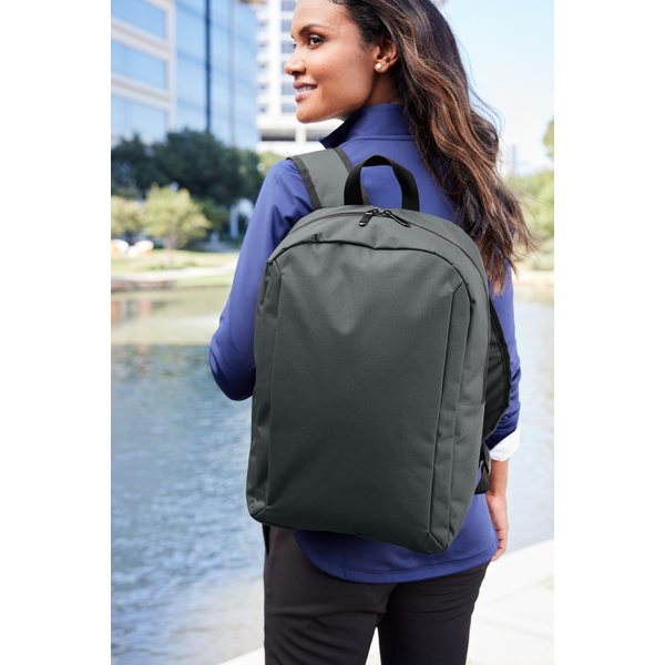Port Authority® Modern Polyester Twill Laptop Backpack