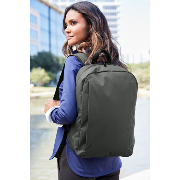 Port Authority® Modern Polyester Twill Laptop Backpack