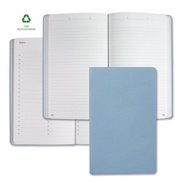 Samoa Eco Indexed Recycled White Pg Lined Journal