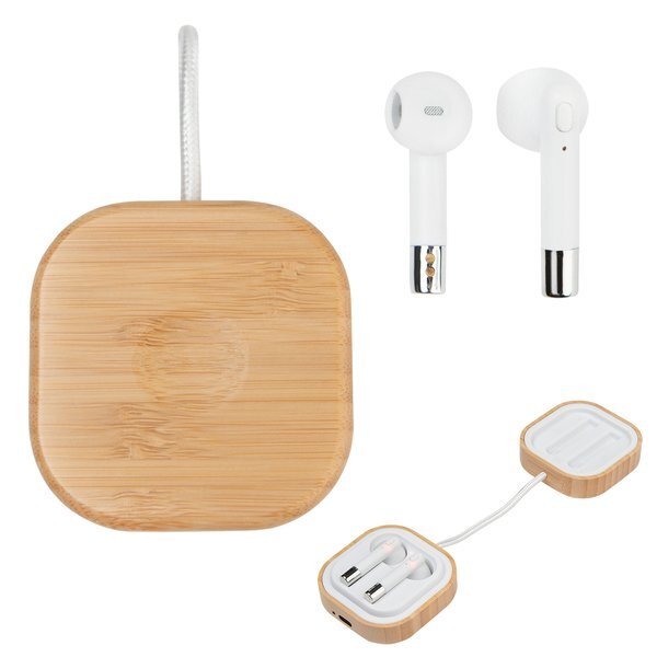 Bamboo Wireless Earbuds & Watch Charger
