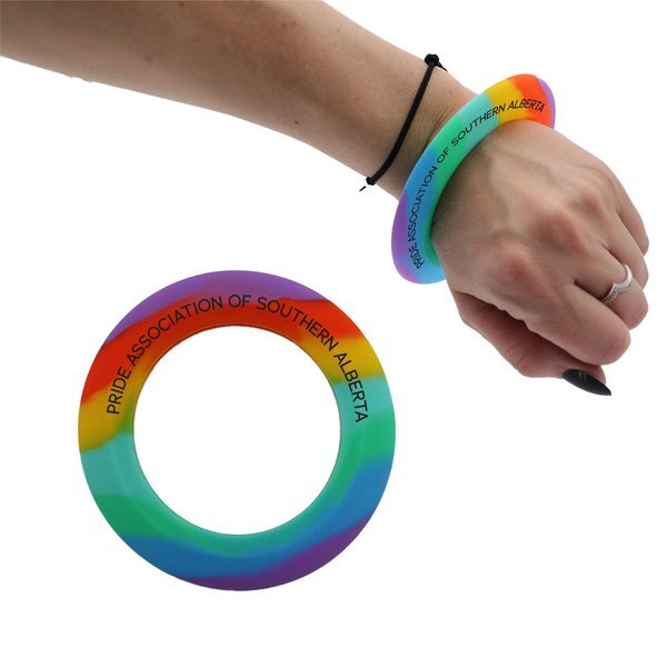 Rainbow Silicone Wrist Disc
