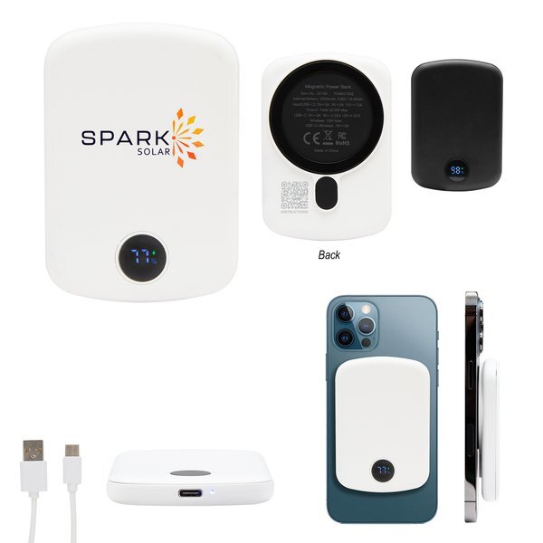 Mag Max 15W Wireless Charger Power Bank, 5000mAh