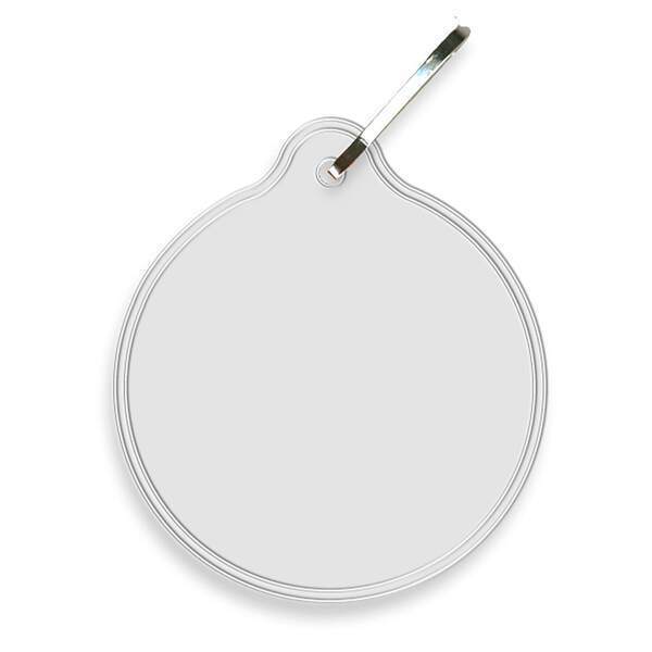 Reflective Hook Zipper Pull, Small Circle