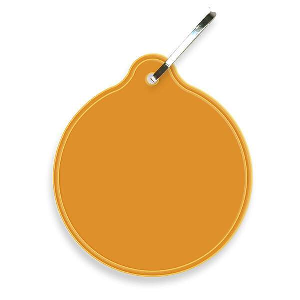 Reflective Hook Zipper Pull, Small Circle