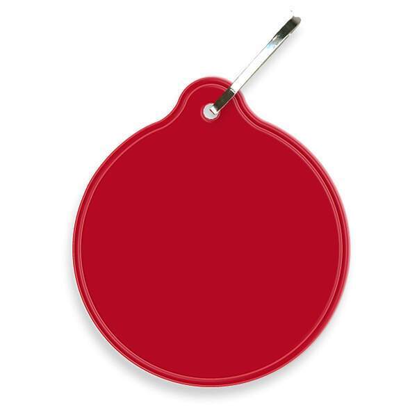 Reflective Hook Zipper Pull, Small Circle