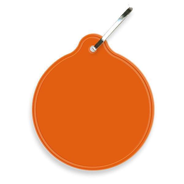 Reflective Hook Zipper Pull, Small Circle