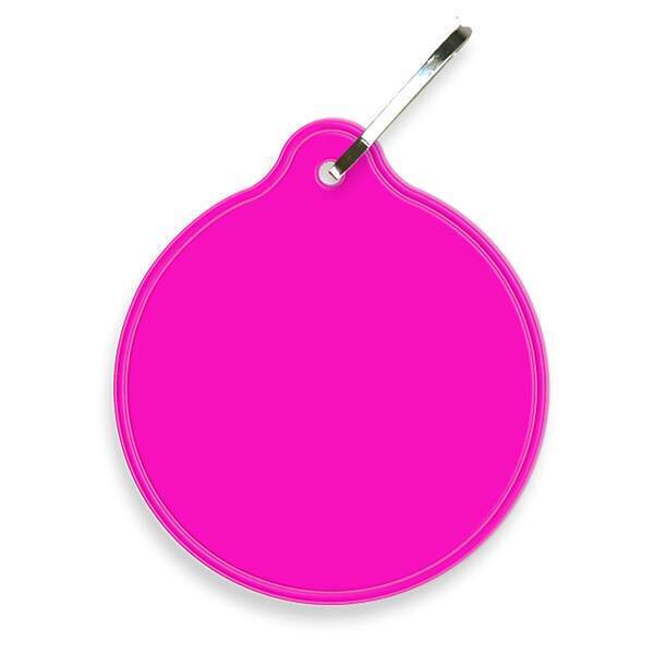 Reflective Hook Zipper Pull, Small Circle