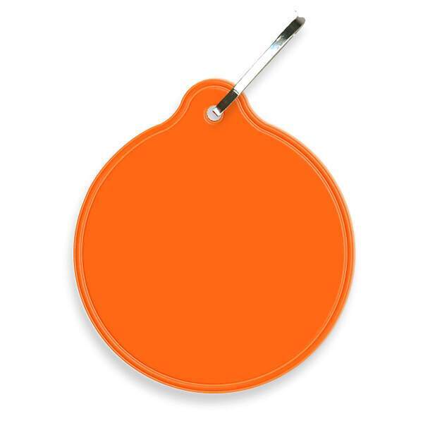 Reflective Hook Zipper Pull, Small Circle