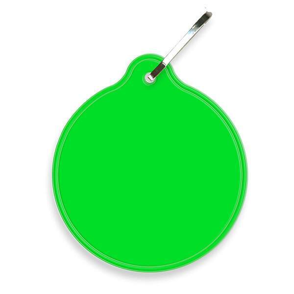 Reflective Hook Zipper Pull, Small Circle