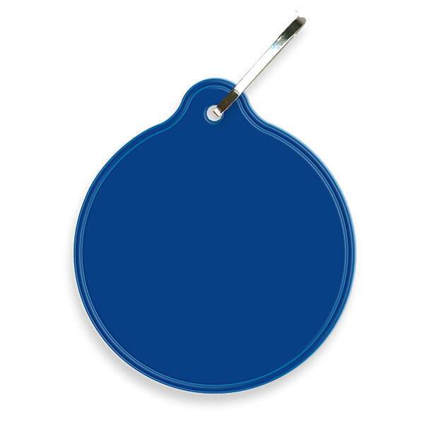 Reflective Hook Zipper Pull, Small Circle