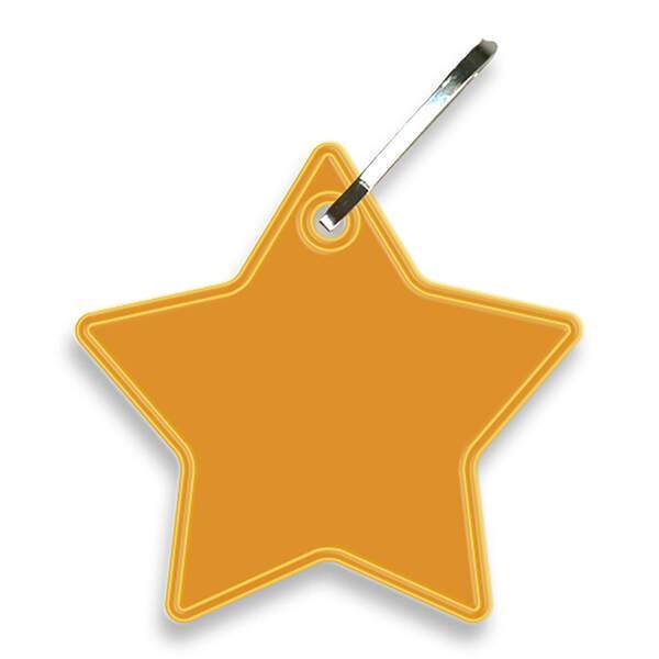 Reflective Hook Zipper Pull, Star