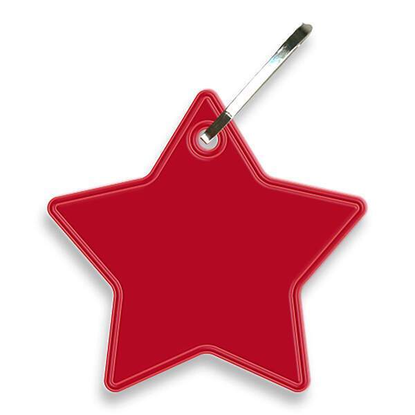 Reflective Hook Zipper Pull, Star