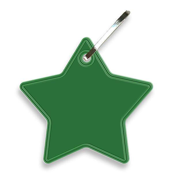 Reflective Hook Zipper Pull, Star
