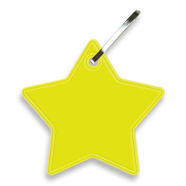 Reflective Hook Zipper Pull, Star