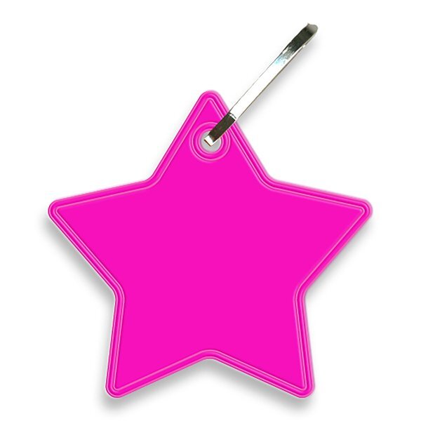 Reflective Hook Zipper Pull, Star