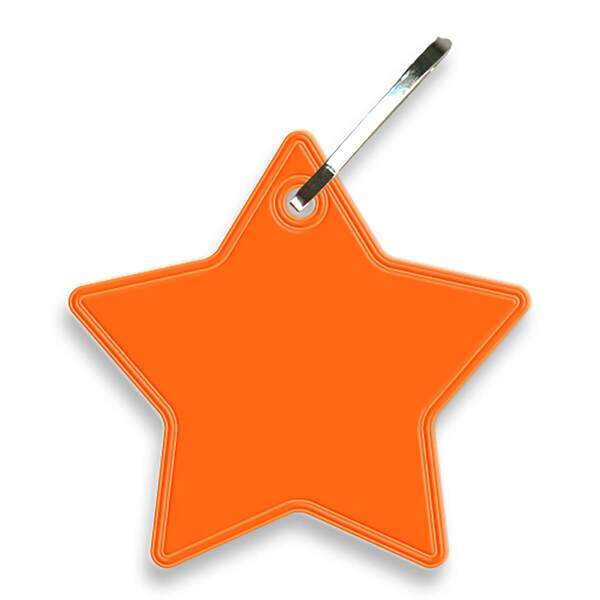 Reflective Hook Zipper Pull, Star