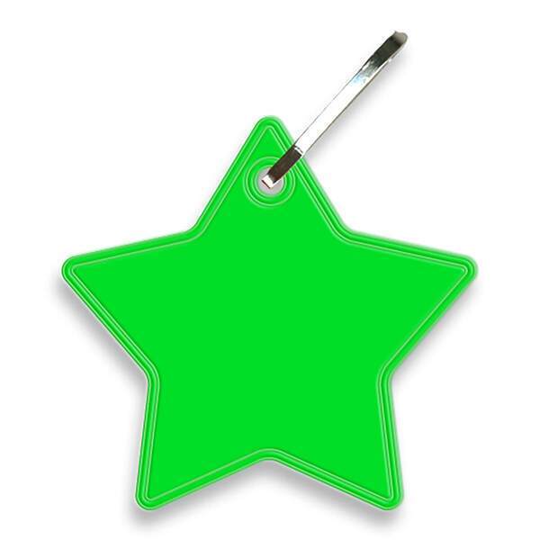 Reflective Hook Zipper Pull, Star