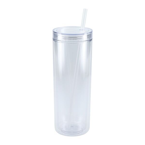 Chroma Recycled Acrylic Straw Tumbler, 16oz.
