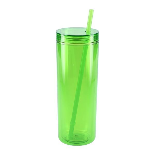 Chroma Recycled Acrylic Straw Tumbler, 16oz.