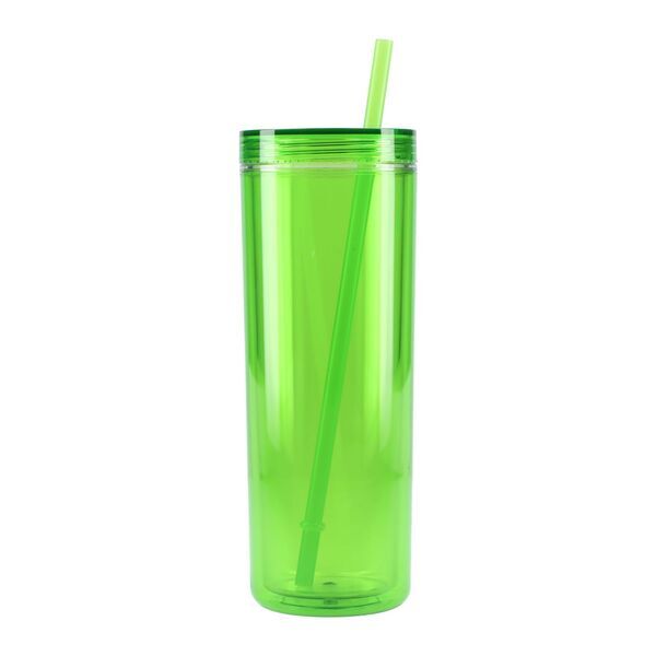 Chroma Recycled Acrylic Straw Tumbler, 16oz.