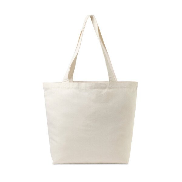 AWARE™ Recycled Cotton Shopper Tote Bag w/ Interior Zip Pocket