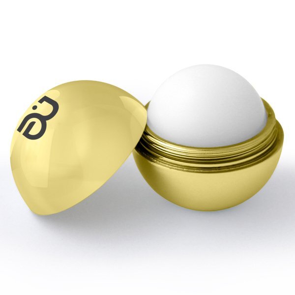 Metallic Finish Round Lip Balm