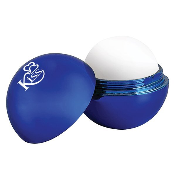 Metallic Finish Round Lip Balm