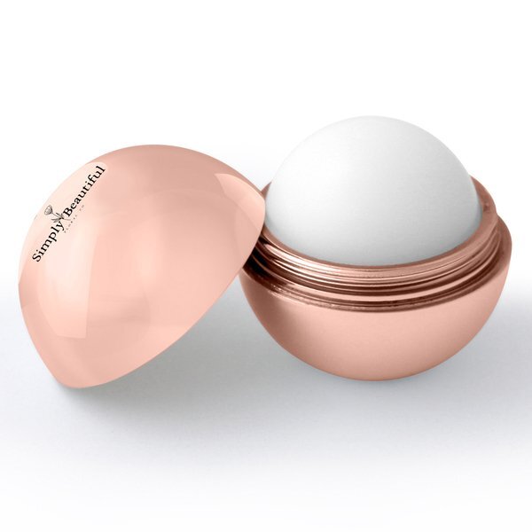 Metallic Finish Round 2-Piece Lip Balm Set in Tube