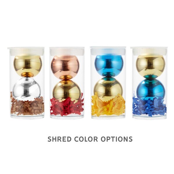 Metallic Finish Round 2-Piece Lip Balm Set in Tube